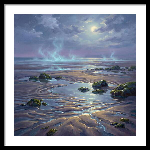 Tidal Flat Under Moonlight