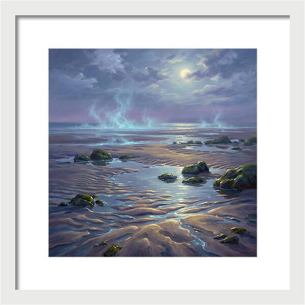Tidal Flat Under Moonlight