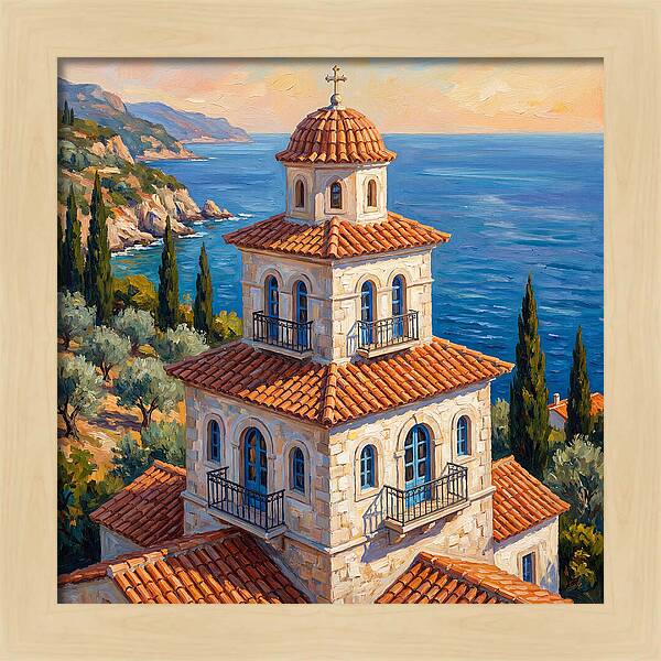 Tiered Pagoda Overlooking Sea