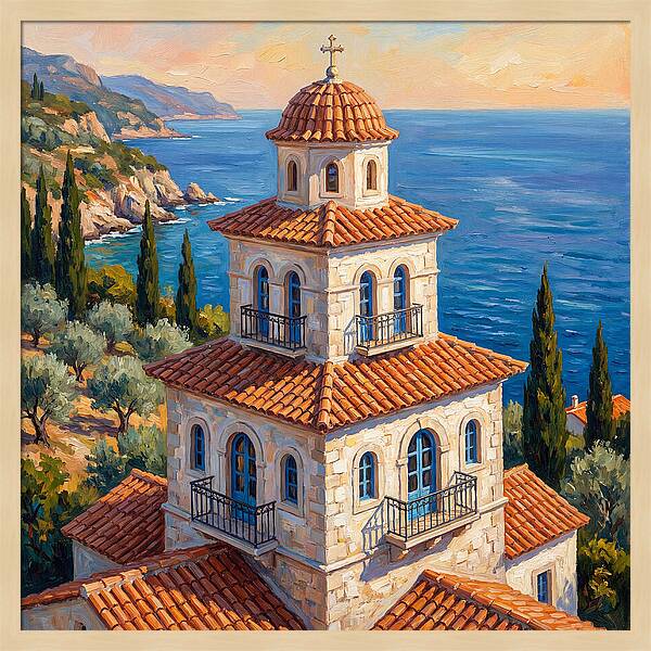 Tiered Pagoda Overlooking Sea