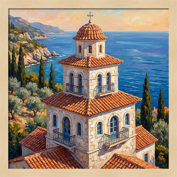 Tiered Pagoda Overlooking Sea