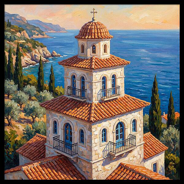 Tiered Pagoda Overlooking Sea