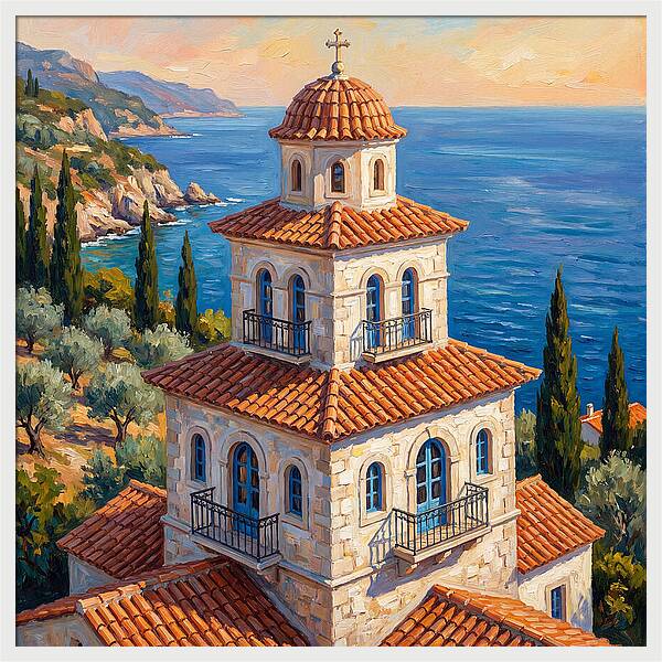 Tiered Pagoda Overlooking Sea