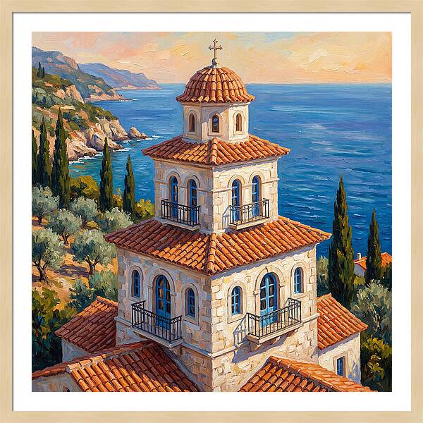 Tiered Pagoda Overlooking Sea