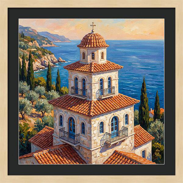 Tiered Pagoda Overlooking Sea
