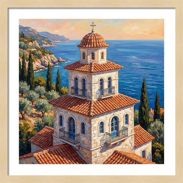 Tiered Pagoda Overlooking Sea