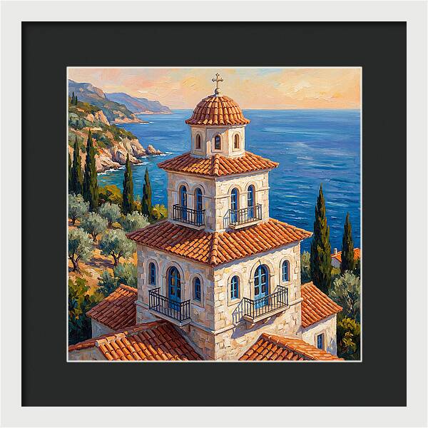 Tiered Pagoda Overlooking Sea