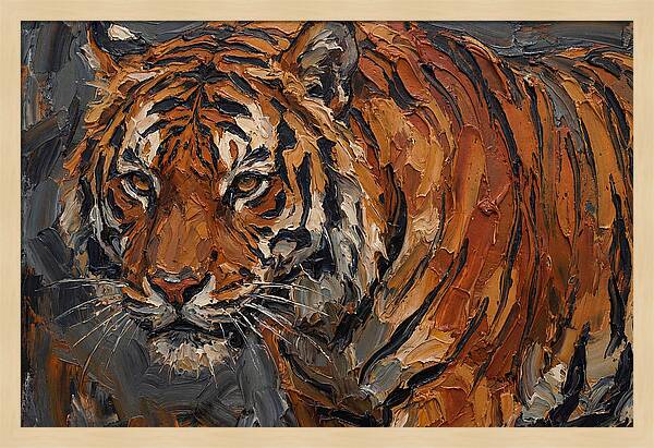 Tiger In Bold Strokes
