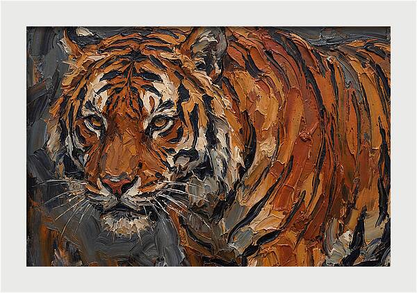 Tiger In Bold Strokes