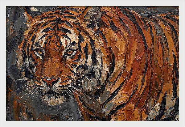 Tiger In Bold Strokes