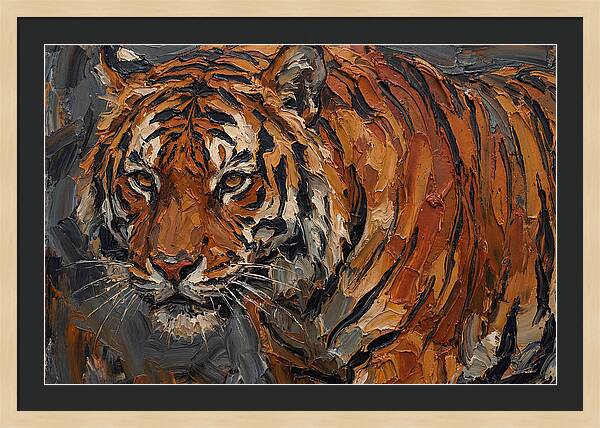 Tiger In Bold Strokes