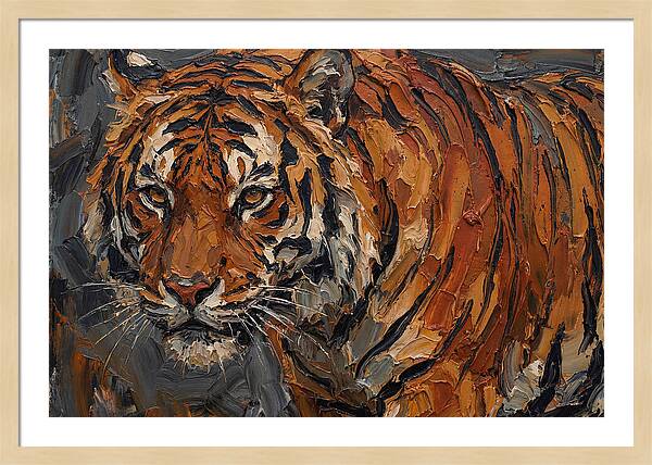 Tiger In Bold Strokes