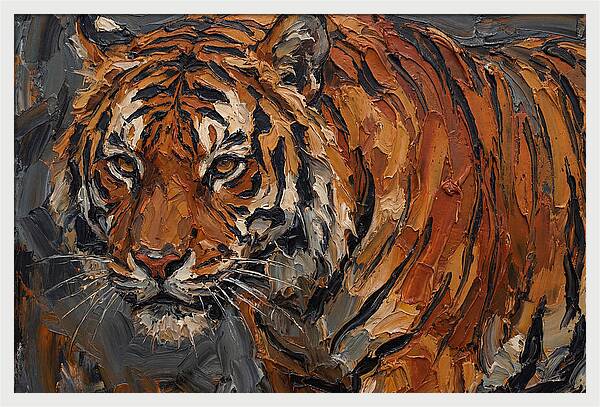 Tiger In Bold Strokes