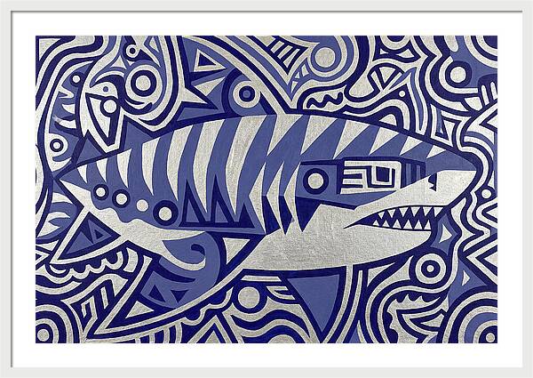Tiger Shark Folk Art