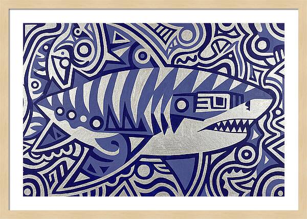 Tiger Shark Folk Art