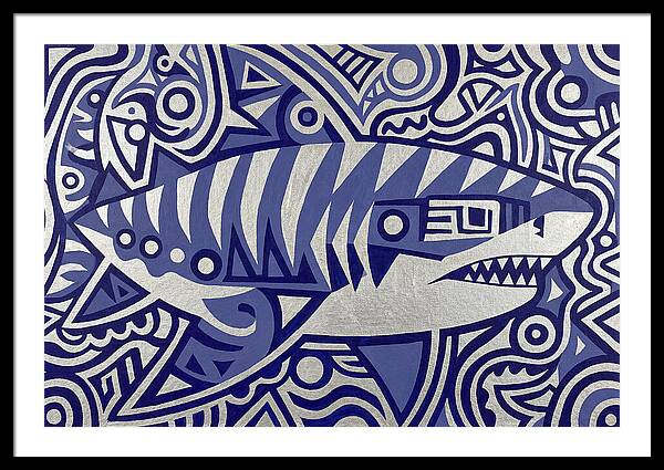 Tiger Shark Folk Art