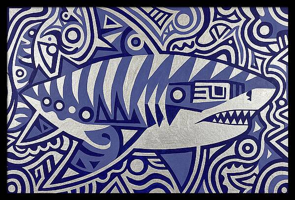 Tiger Shark Folk Art