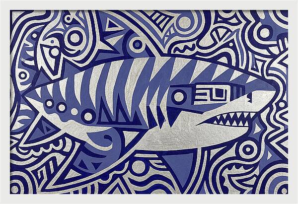 Tiger Shark Folk Art