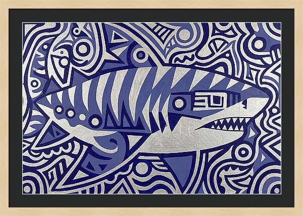 Tiger Shark Folk Art