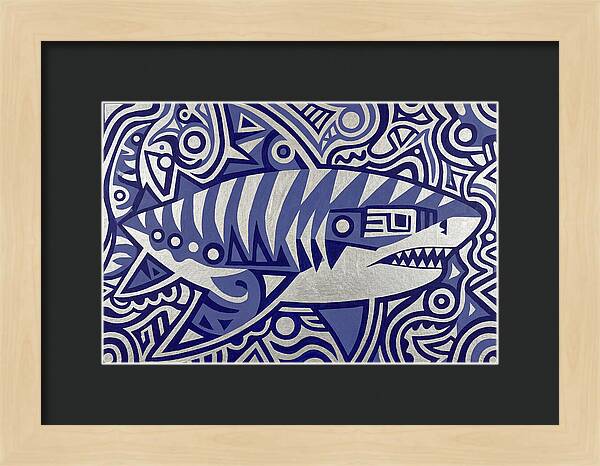 Tiger Shark Folk Art
