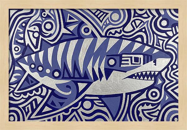 Tiger Shark Folk Art