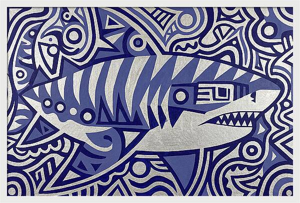 Tiger Shark Folk Art