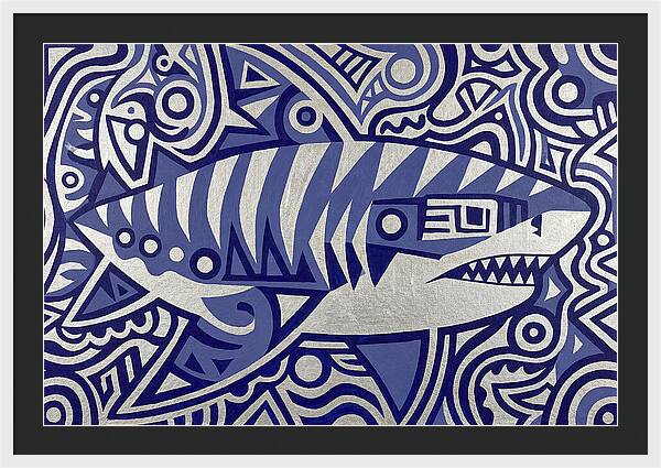 Tiger Shark Folk Art