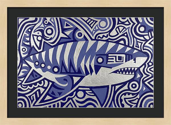 Tiger Shark Folk Art
