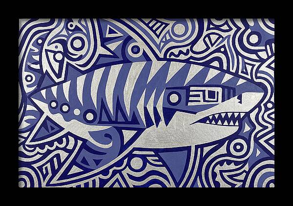 Tiger Shark Folk Art