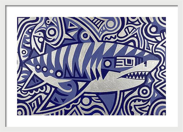 Tiger Shark Folk Art