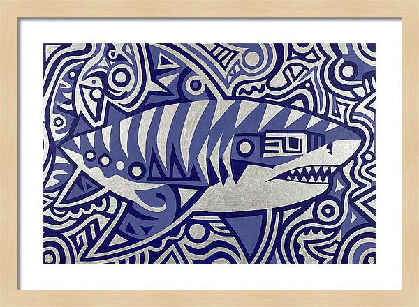 Tiger Shark Folk Art