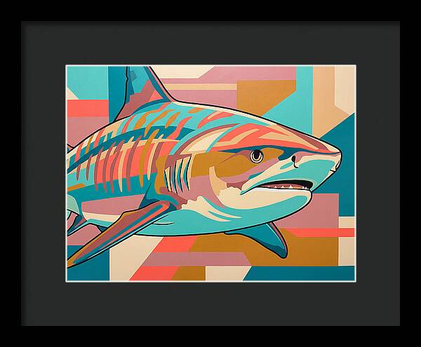 Tiger Shark In Vibrant Colors