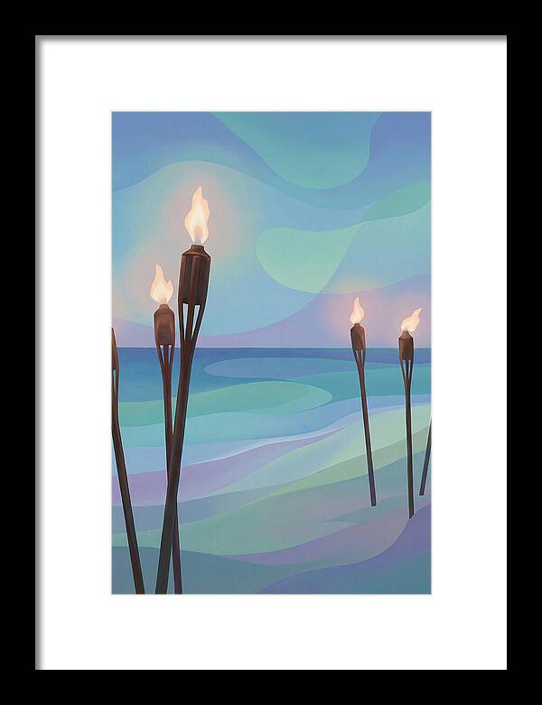 Tiki Torches Illuminating Serenity