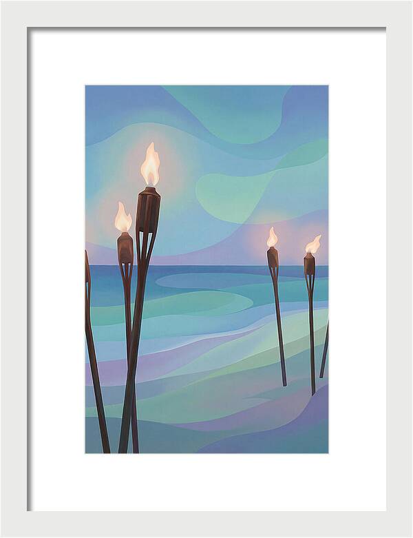 Tiki Torches Illuminating Serenity