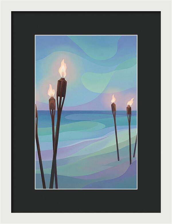 Tiki Torches Illuminating Serenity