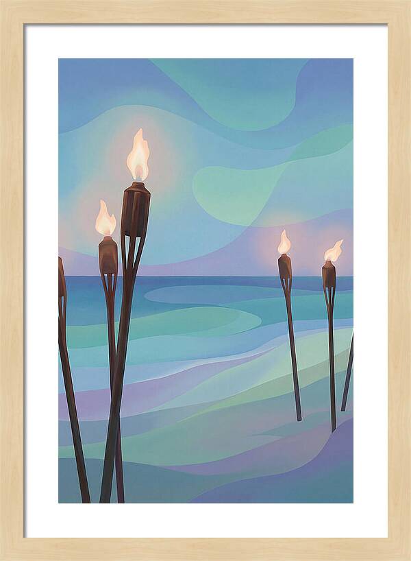 Tiki Torches Illuminating Serenity