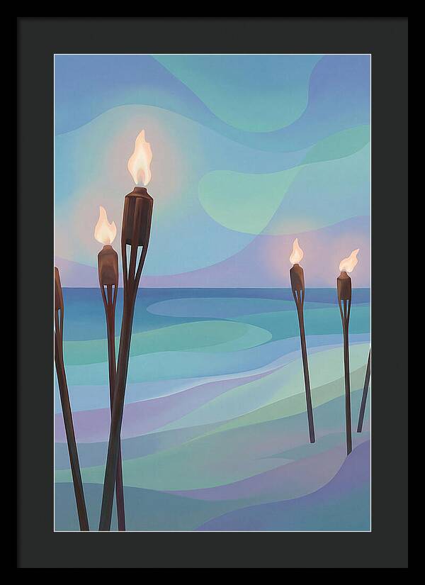 Tiki Torches Illuminating Serenity