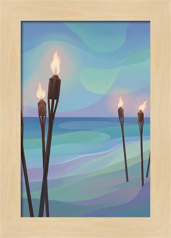 Tiki Torches Illuminating Serenity