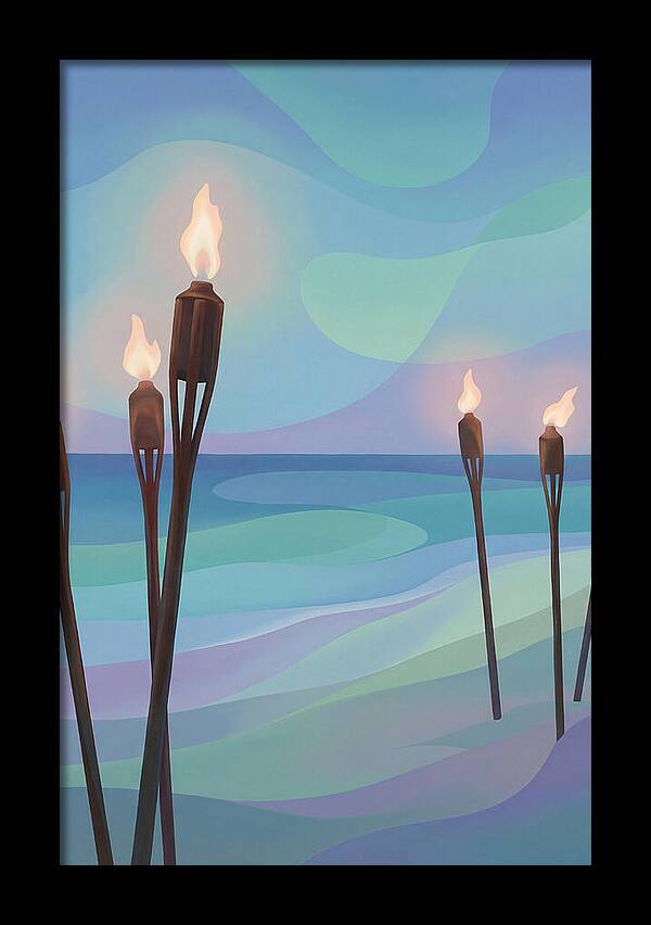 Tiki Torches Illuminating Serenity