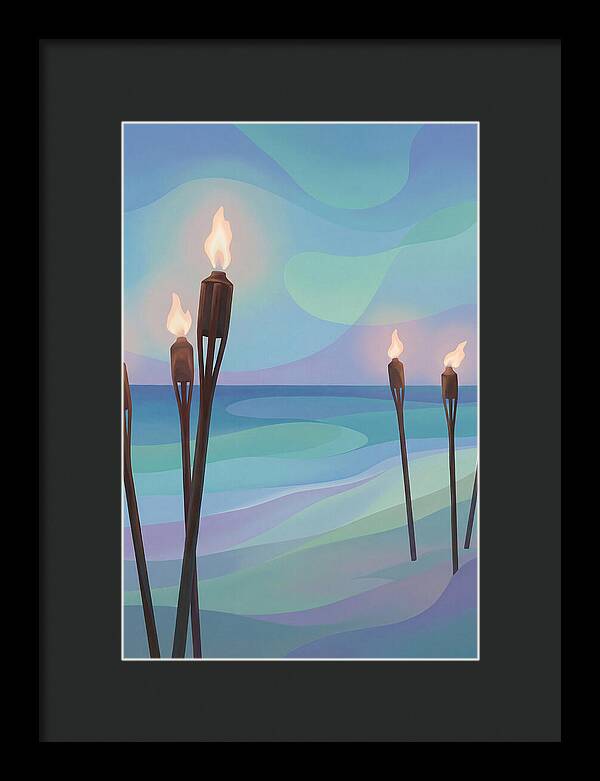Tiki Torches Illuminating Serenity