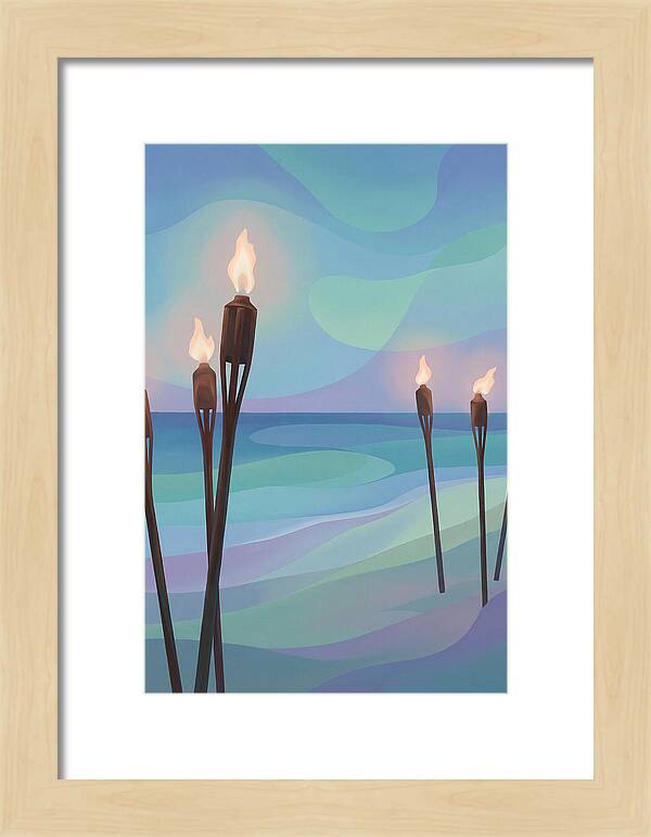 Tiki Torches Illuminating Serenity