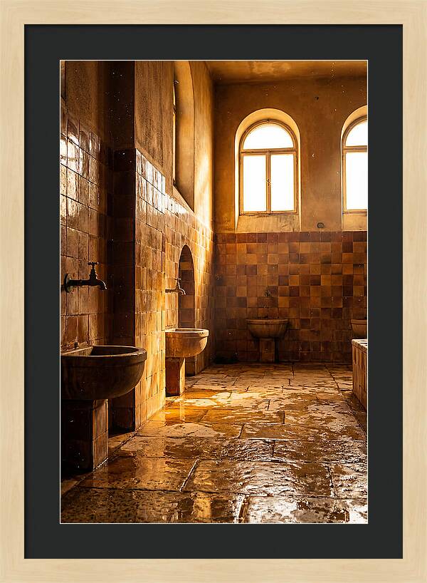 Tiled Bathroom Interior