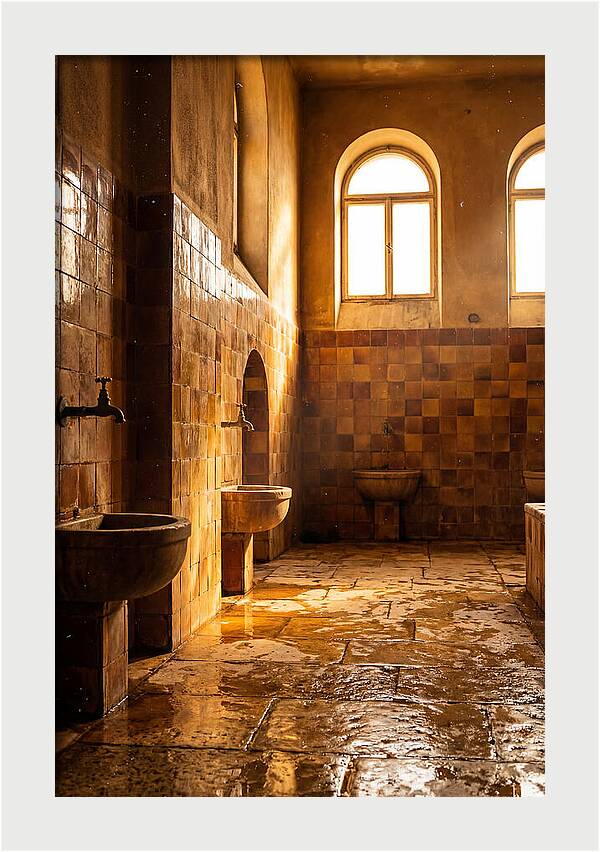 Tiled Bathroom Interior