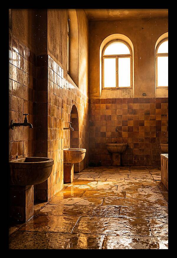 Tiled Bathroom Interior
