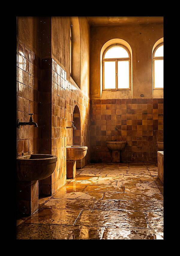 Tiled Bathroom Interior