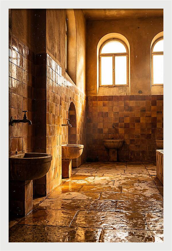 Tiled Bathroom Interior