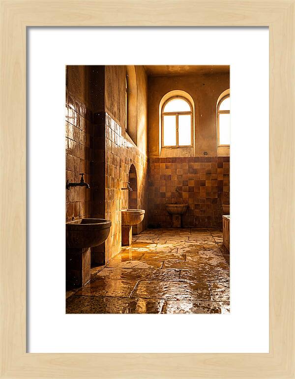 Tiled Bathroom Interior