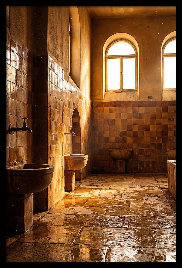 Tiled Bathroom Interior