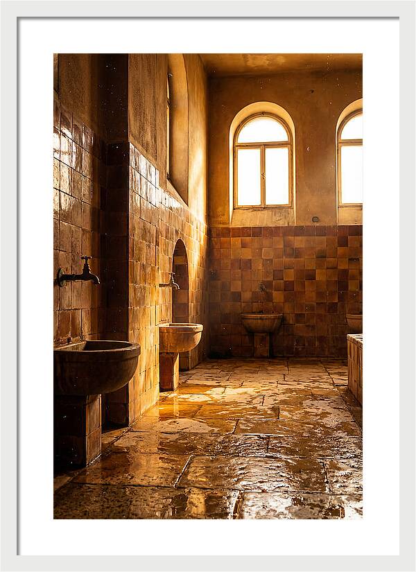 Tiled Bathroom Interior