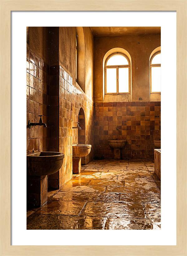 Tiled Bathroom Interior